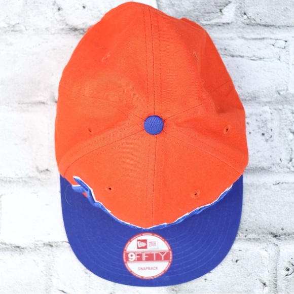 New Era New York Knicks Snapback Hat - Orange and Blue - Picture 8 of 8